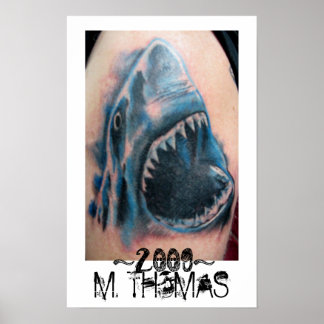 Shark Tattoo Poster
