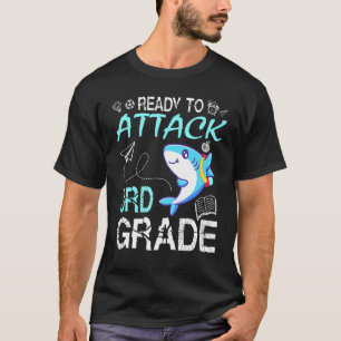 Shark Teacher Student Back School Ready To Attack  T-Shirt