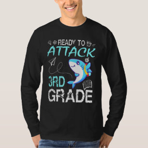 Shark Teacher Student Back School Ready To Attack  T-Shirt