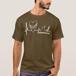 shark teeth heartbeat fossil hunter megalodon toot T-Shirt