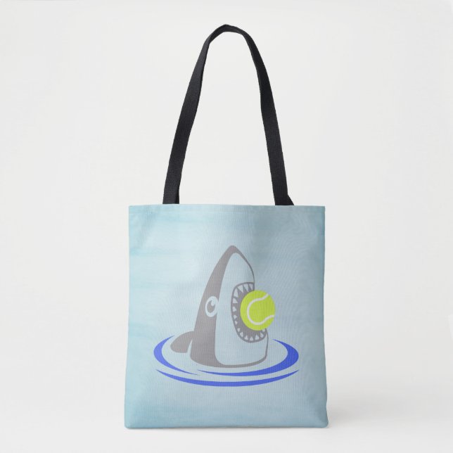 Shark Tennis Tote Bag (Front)