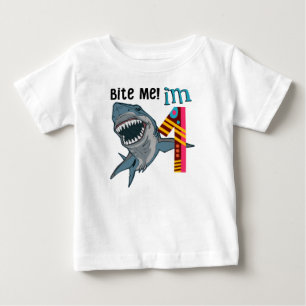 Shark Theme First Birthday Kids T-Shirt