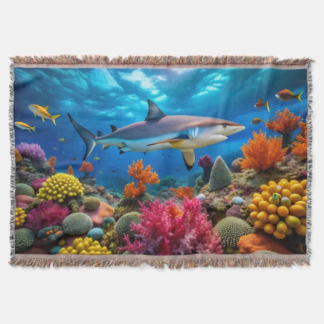 Shark Throw Blanket (Front)