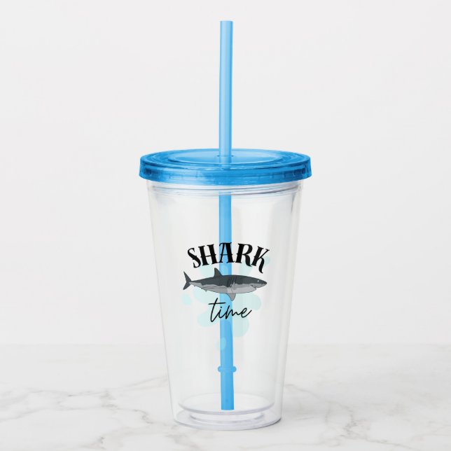 SHARK TIME ACRYLIC TUMBLER (Front)