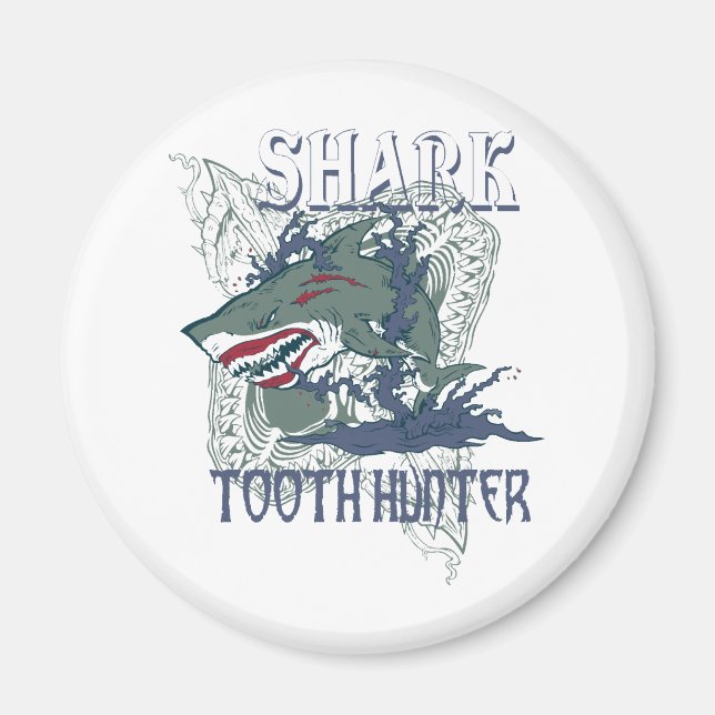 SHARK TOOH HUNTER MAGNET (Front)