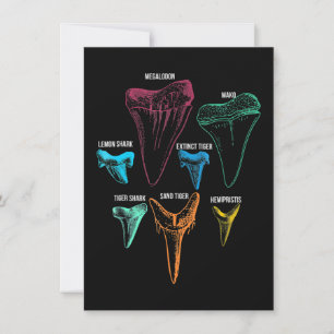 Shark Tooth Hunting - Crazy Shark Gifts Invitation