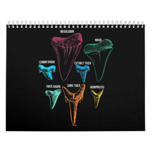 Shark Tooth Hunting Identity Key Calendar