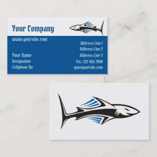 Shark Tribal Icon 1 Business Card