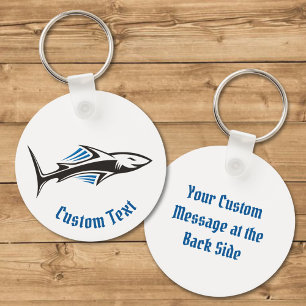 Shark Tribal Icon 1 Keychain