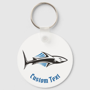 Shark Tribal Icon 1 Keychain