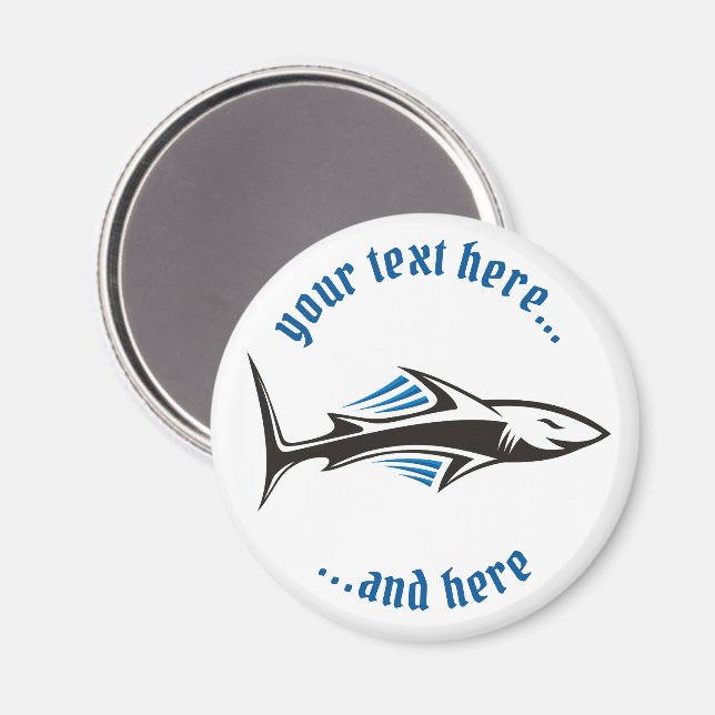 Shark Tribal Icon 1 Magnet (Front/Back)