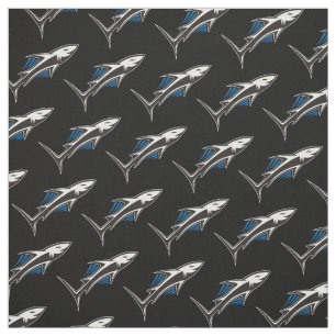 Shark Tribal Icon 1 Pattern Fabric