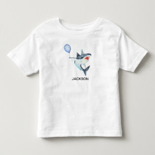 Shark Tshirt - Editable Number - Birthday Tee