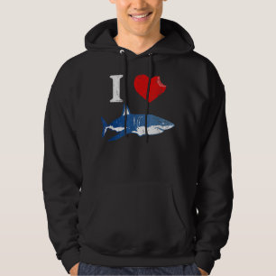 Shark Tshirt, I Love Shark Shirt, Shark Lover Gift Hoodie