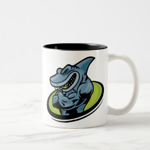 shark Two-Tone coffee mug