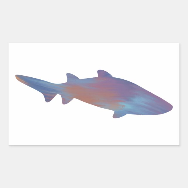 Shark Under the Ocean Surface Sticker (Front)