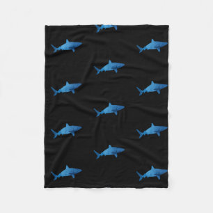 Shark Underwater Marine Landscape Wilderness Fleece Blanket