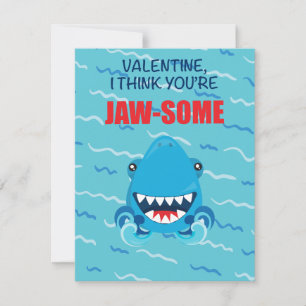 shark valentine's day card