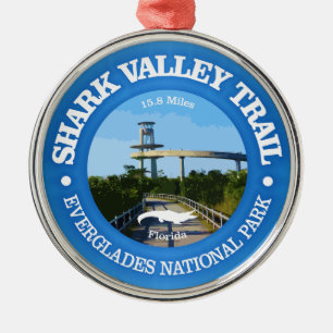 Shark Valley (cycling c) Metal Tree Decoration