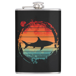 SHARK VINTAGE RETRO HIP FLASK