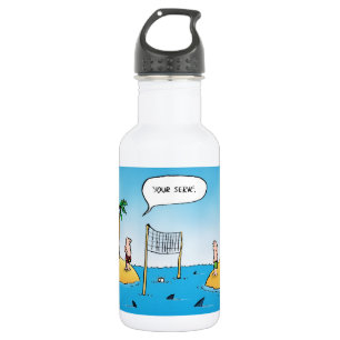 Shark Volleyball Funny Cartoon 532 Ml Water Bottle