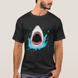 Shark w Braces Funny Razor Sharp Teeth Fish T-Shirt