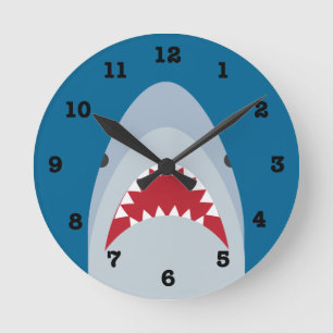 Shark Wall Clock (with numbers)