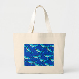 Shark Wallpaper Large Tote Bag