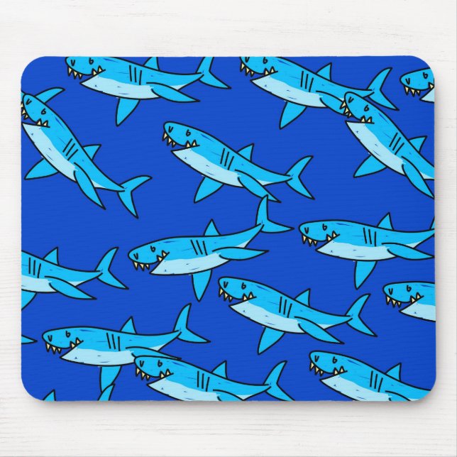 Shark Wallpaper Mouse Mat (Front)