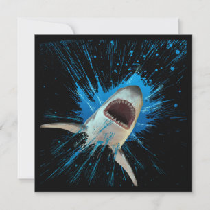SHARK WATER SPLASH OCEAN INVITATION