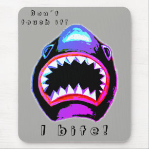 Shark Watercolor Pink Purple Illustration Mouse Mat
