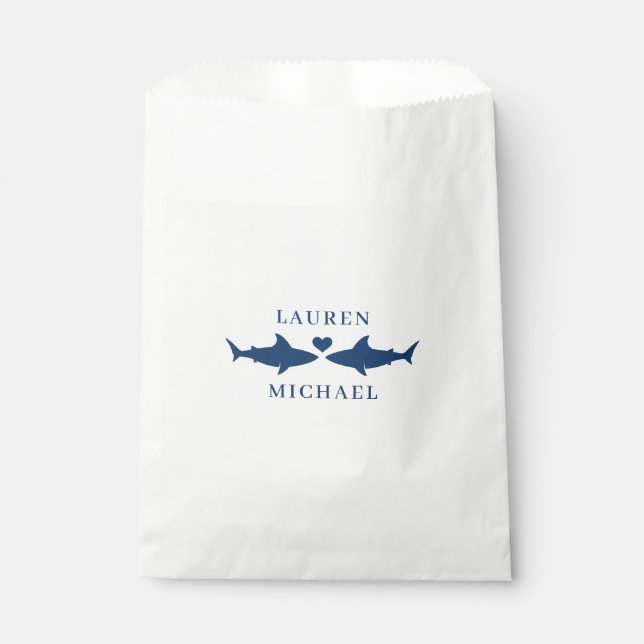 Shark Wedding  Favour Bags (Front)