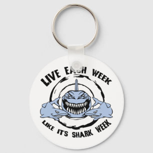 Shark Week Key Ring