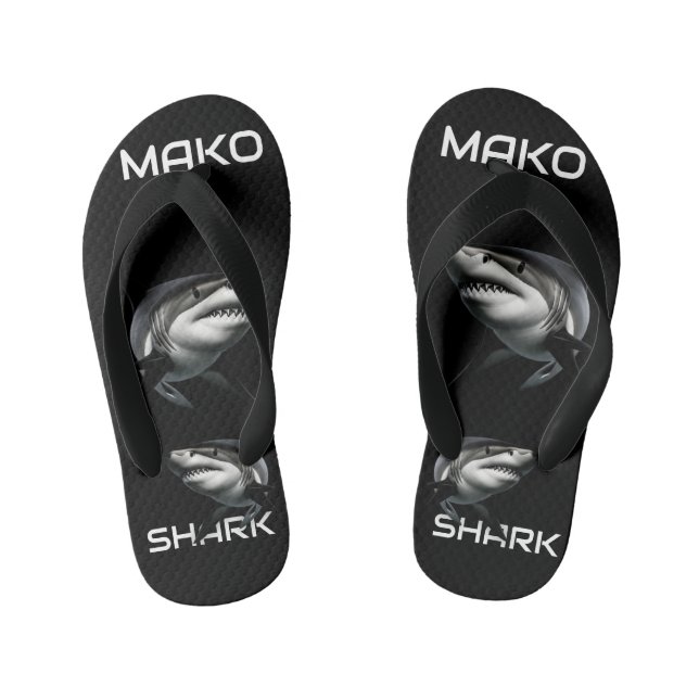 Shark Week -  Kid's Flip Flops (Footbed)