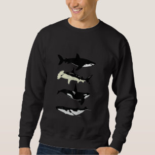 Shark whale orca Ocean Animals Sweatshirt