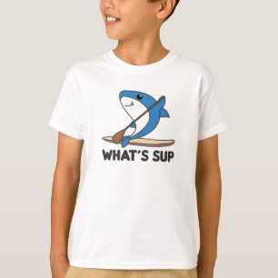 Shark Whats Sup Team Funny Sharks Paddling T-Shirt