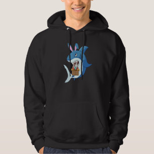 Shark With Easter Basket And Bunny Ears Easter 1 Hoodie