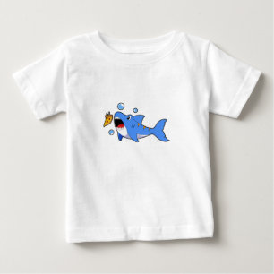 Shark with Pizza as Bait Baby T-Shirt