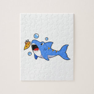 Shark with Pizza as Bait Jigsaw Puzzle