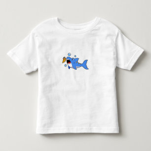 Shark with Pizza as Bait Toddler T-Shirt