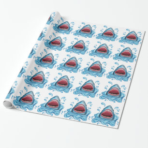 Shark wrapping paper
