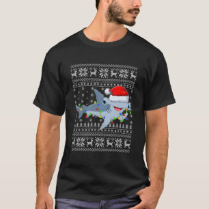 Shark Xmas Sweater Style Ugly Hammerhead Shark Chr