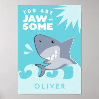 Shark You Are Jawsome Boys Room