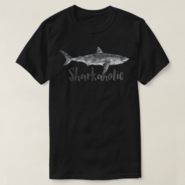 Sharkaholic Shark Lover  T-Shirt (Design Front)