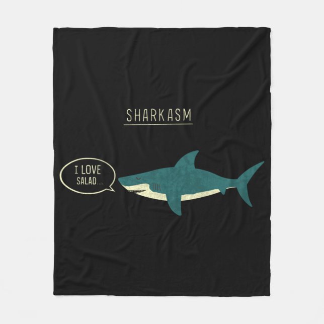 Sharkasm Classic Fleece Blanket (Front)