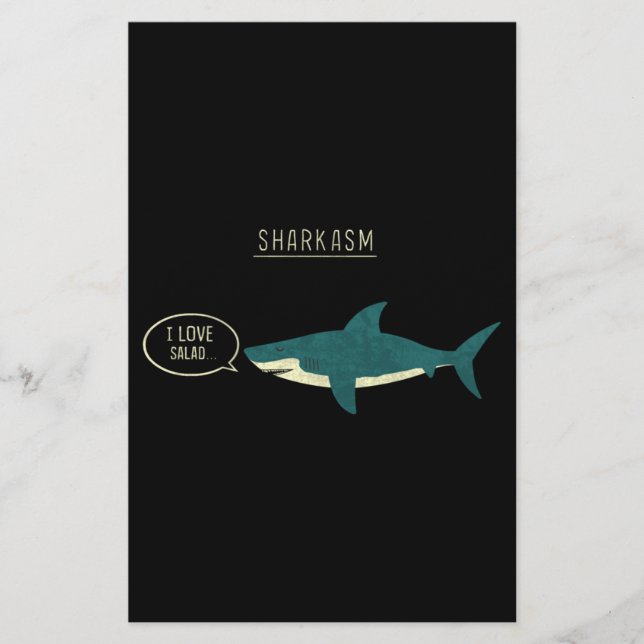 Sharkasm Classic Stationery (Front)