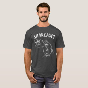 Sharkasm with Shark Saying "I Love Salad" T-Shirt