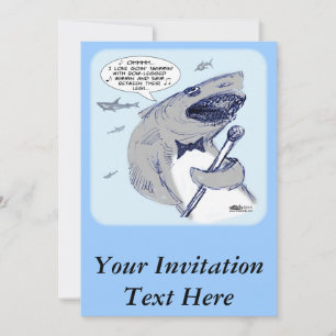 Sharkey Finatra Swimmin' Invitation