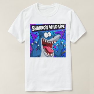 SHARKO'S WILD LIFE | Retro 90s Cartoon Shark T-Shirt