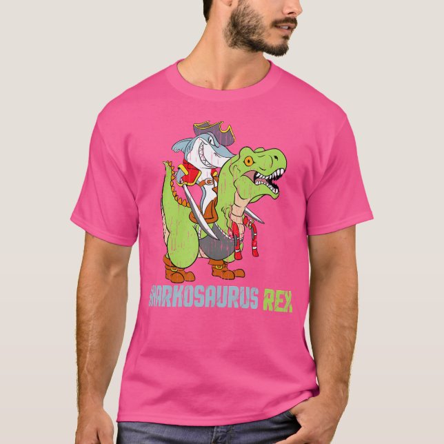 Sharkosaurus Rex Shirt - Shark And Dinosaur Trex P (Front)